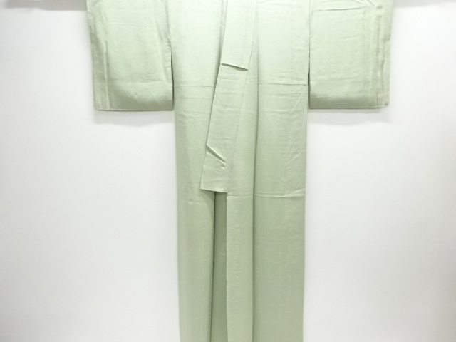  木立模様織り出し一つ紋付け下げ色無地着物